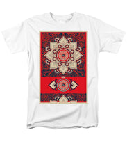 Rubino Red Zen Namaste - Men's T-Shirt  (Regular Fit) Men's T-Shirt (Regular Fit) Pixels White Small 