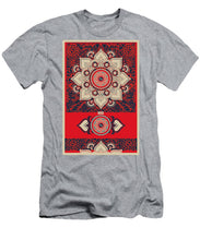 Rubino Red Zen Namaste - Men's T-Shirt (Athletic Fit) Men's T-Shirt (Athletic Fit) Pixels Heather Small 