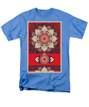 Rubino Red Zen Namaste - Men's T-Shirt  (Regular Fit) Men's T-Shirt (Regular Fit) Pixels Carolina Blue Small 