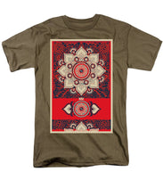 Rubino Red Zen Namaste - Men's T-Shirt  (Regular Fit) Men's T-Shirt (Regular Fit) Pixels Safari Green Small 