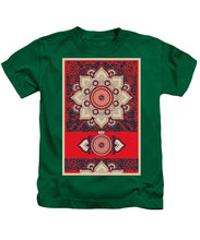 Rubino Red Zen Namaste - Kids T-Shirt Kids T-Shirt Pixels Kelly Green Small 