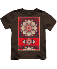 Rubino Red Zen Namaste - Kids T-Shirt Kids T-Shirt Pixels Coffee Small 