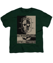 Rubino Rise Ride - Youth T-Shirt Youth T-Shirt Pixels Hunter Green Small 