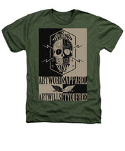 Rubino Rise Ride - Heathers T-Shirt Heathers T-Shirt Pixels Military Green Small 
