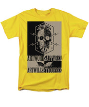 Rubino Rise Ride - Men's T-Shirt  (Regular Fit) Men's T-Shirt (Regular Fit) Pixels Yellow Small 