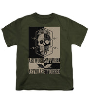 Rubino Rise Ride - Youth T-Shirt Youth T-Shirt Pixels Military Green Small 