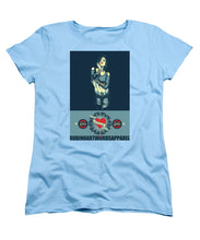 Rubino Rise She - Women's T-Shirt (Standard Fit) Women's T-Shirt (Standard Fit) Pixels Light Blue Small 