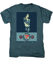 Rubino Rise She - Men's Premium T-Shirt Men's Premium T-Shirt Pixels Steel Blue Heather Small 