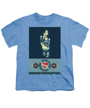 Rubino Rise She - Youth T-Shirt Youth T-Shirt Pixels Carolina Blue Small 