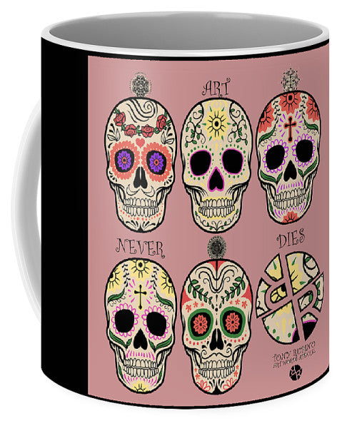 Rubino Rise Skull Mexico - Mug Mug Pixels Small (11 oz.)  