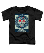 Rubino Rise Skull Reb Blue - Toddler T-Shirt Toddler T-Shirt Pixels Black Small 