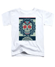 Rubino Rise Skull Reb Blue - Toddler T-Shirt Toddler T-Shirt Pixels White Small 