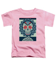 Rubino Rise Skull Reb Blue - Toddler T-Shirt Toddler T-Shirt Pixels Pink Small 