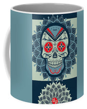 Rubino Rise Skull Reb Blue - Mug Mug Pixels Small (11 oz.)  