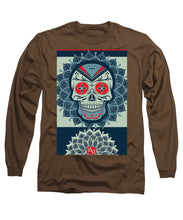 Rubino Rise Skull Reb Blue - Long Sleeve T-Shirt Long Sleeve T-Shirt Pixels Coffee Small 