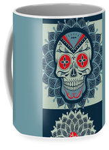 Rubino Rise Skull Reb Blue - Mug Mug Pixels Large (15 oz.)  