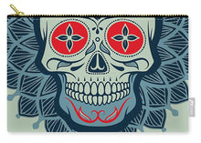 Rubino Rise Skull Reb Blue - Carry-All Pouch Carry-All Pouch Pixels Medium (9.5" x 6")  