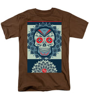 Rubino Rise Skull Reb Blue - Men's T-Shirt  (Regular Fit) Men's T-Shirt (Regular Fit) Pixels Coffee Small 