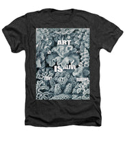 Rubino Rise Under Water - Heathers T-Shirt Heathers T-Shirt Pixels Charcoal Small 