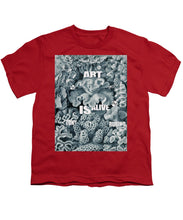 Rubino Rise Under Water - Youth T-Shirt Youth T-Shirt Pixels Red Small 