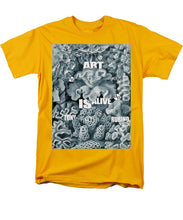 Rubino Rise Under Water - Men's T-Shirt  (Regular Fit) Men's T-Shirt (Regular Fit) Pixels Gold Small 