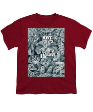 Rubino Rise Under Water - Youth T-Shirt Youth T-Shirt Pixels Cardinal Small 