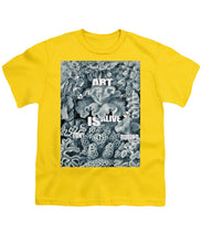 Rubino Rise Under Water - Youth T-Shirt Youth T-Shirt Pixels Yellow Small 