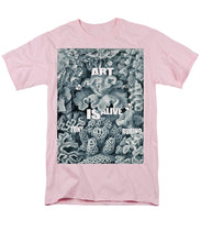 Rubino Rise Under Water - Men's T-Shirt  (Regular Fit) Men's T-Shirt (Regular Fit) Pixels Pink Small 