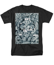 Rubino Rise Under Water - Men's T-Shirt  (Regular Fit) Men's T-Shirt (Regular Fit) Pixels Black Small 