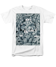 Rubino Rise Under Water - Men's T-Shirt  (Regular Fit) Men's T-Shirt (Regular Fit) Pixels White Small 