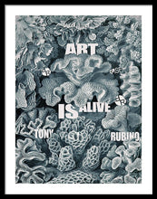 Rubino Rise Under Water - Framed Print Framed Print Pixels 22.500" x 30.000" Black White