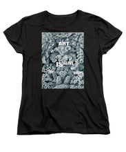 Rubino Rise Under Water - Women's T-Shirt (Standard Fit) Women's T-Shirt (Standard Fit) Pixels Black Small 