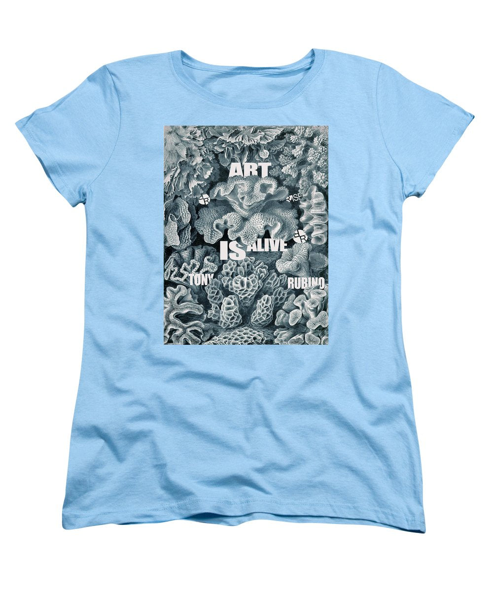 Rubino Rise Under Water - Women's T-Shirt (Standard Fit) Women's T-Shirt (Standard Fit) Pixels Light Blue Small 