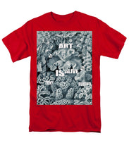 Rubino Rise Under Water - Men's T-Shirt  (Regular Fit) Men's T-Shirt (Regular Fit) Pixels Red Small 