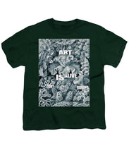 Rubino Rise Under Water - Youth T-Shirt Youth T-Shirt Pixels Hunter Green Small 