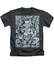 Rubino Rise Under Water - Kids T-Shirt Kids T-Shirt Pixels Charcoal Small 