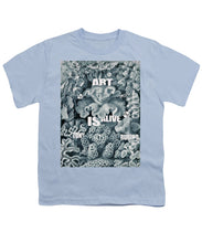 Rubino Rise Under Water - Youth T-Shirt Youth T-Shirt Pixels Light Blue Small 