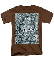 Rubino Rise Under Water - Men's T-Shirt  (Regular Fit) Men's T-Shirt (Regular Fit) Pixels Coffee Small 