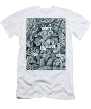 Rubino Rise Under Water - Men's T-Shirt (Athletic Fit) Men's T-Shirt (Athletic Fit) Pixels White Small 