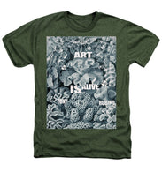 Rubino Rise Under Water - Heathers T-Shirt Heathers T-Shirt Pixels Military Green Small 