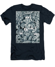 Rubino Rise Under Water - Men's T-Shirt (Athletic Fit) Men's T-Shirt (Athletic Fit) Pixels Navy Small 