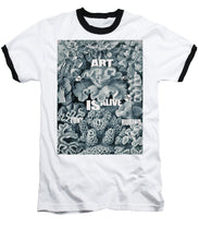 Rubino Rise Under Water - Baseball T-Shirt Baseball T-Shirt Pixels White / Black Small 