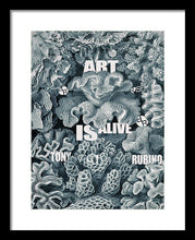 Rubino Rise Under Water - Framed Print Framed Print Pixels 12.000" x 16.000" Black White