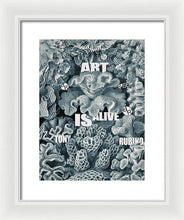 Rubino Rise Under Water - Framed Print Framed Print Pixels 10.500" x 14.000" White White