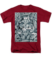 Rubino Rise Under Water - Men's T-Shirt  (Regular Fit) Men's T-Shirt (Regular Fit) Pixels Cardinal Small 