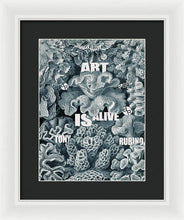 Rubino Rise Under Water - Framed Print Framed Print Pixels 10.500" x 14.000" White Black