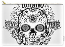 Rubino Rise Up Skull 2 - Carry-All Pouch Carry-All Pouch Pixels Large (12.5" x 8.5")  