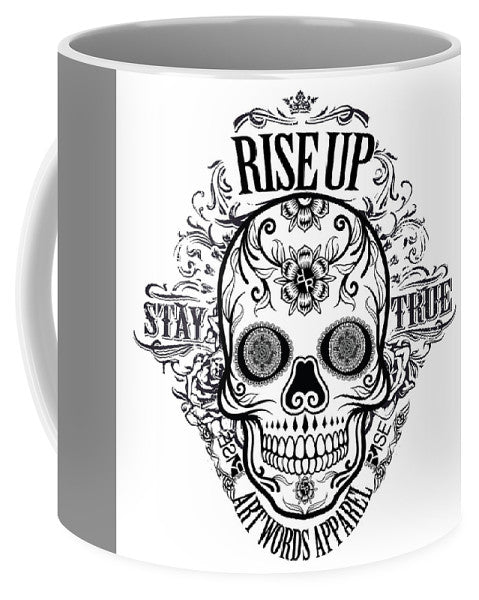 Rubino Rise Up Skull - Mug Mug Pixels Small (11 oz.)  