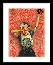 Rubino Rise Woman - Framed Print Framed Print Pixels 12.000" x 16.000" Black White