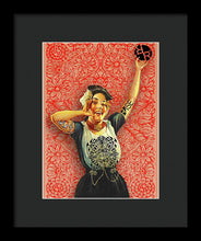 Rubino Rise Woman - Framed Print Framed Print Pixels 7.500" x 10.000" Black Black